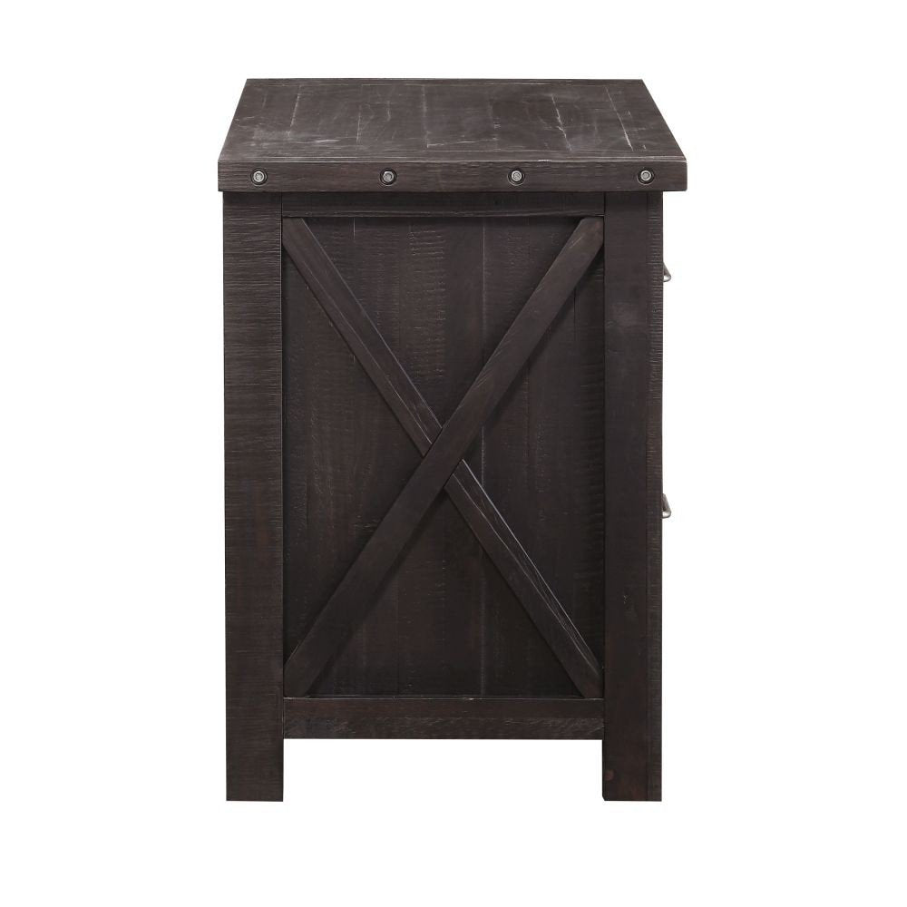 Modus Furniture Yosemite Solid Wood Lateral File Cabinet, Café
