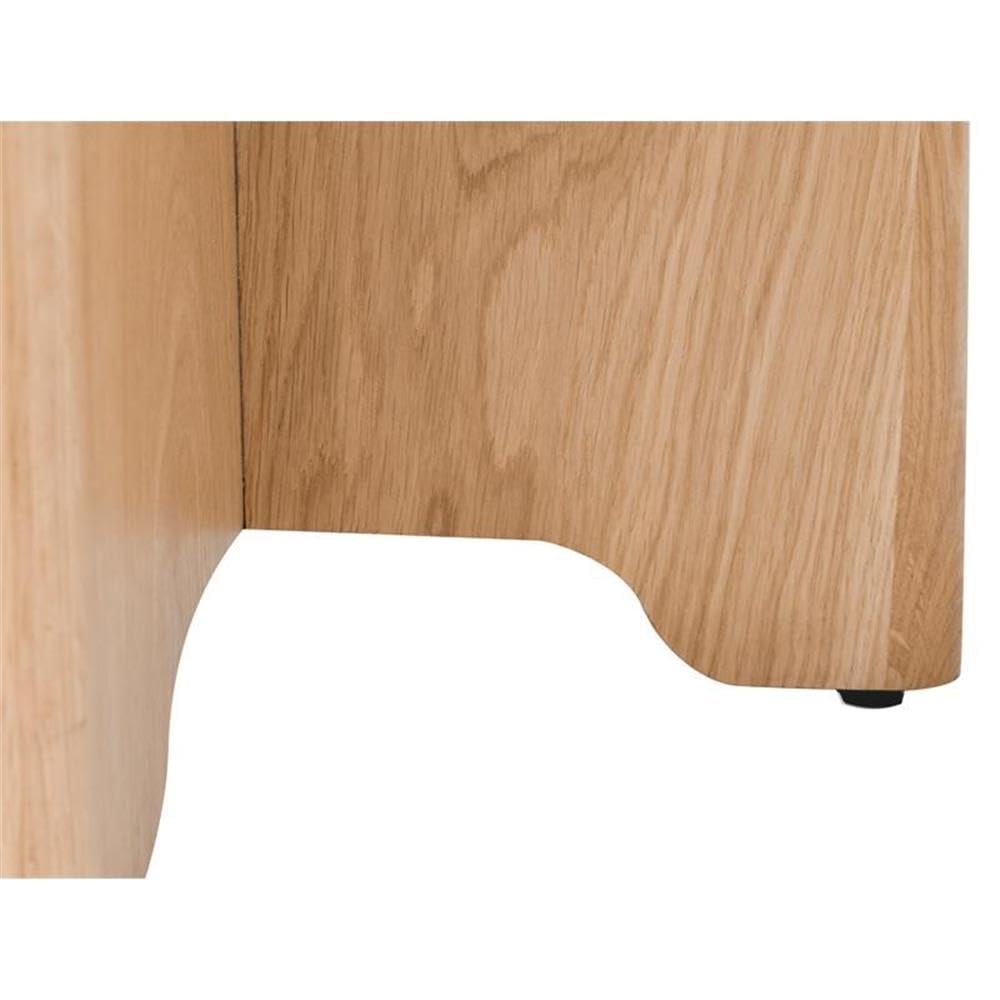 Meridian Furniture 837Cream-C Jasper Collection Mid Century Modern Boucle Fabric Upholstered Counter Stool with Solid White Oak Wood Finish, Cream, 16" W x 16" D x 26" H