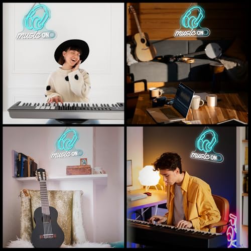 Horseneon Good Food Good Mood Neon LED Sign, Food Neon Signs for Wall Decor, Good Food Good Mood Neon Light with USB Powered for Snack Shop, Restaurant, Fast Food
