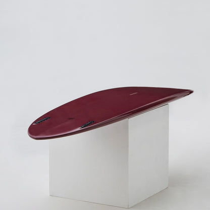 nanazero Wood Skin Surfboard Mid Length MID04 Twin 6'6" Wine Red, Durable and Light-Weight Structure