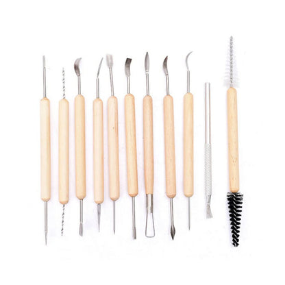 Clay Tools 40PCS Pottery Tools Clay Sculpting Tools Polymer Clay Tools Kit Ceramic Tools for DIY Handcraft Modeling Clay Carving Tools Set