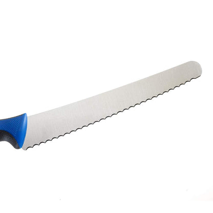 Mercer Culinary Millennia Colors Bread Knife, 10-Inch Wavy Edge Wide, Blue