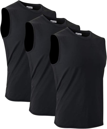 MeetHoo Men's Tank Top, Muscle Shirts, Tank Shirt, Sleeveless Shirt, Quick-Drying Undershirt, Gym, Running for Men