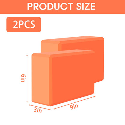 Yoga Block - Supportive Latex-Free Eva Foam - Soft Non-Slip Surface with Beveled Edges for Yoga, Pilates, Meditation - Yoga Accessories for Stability, Balance, Deepen Stretches