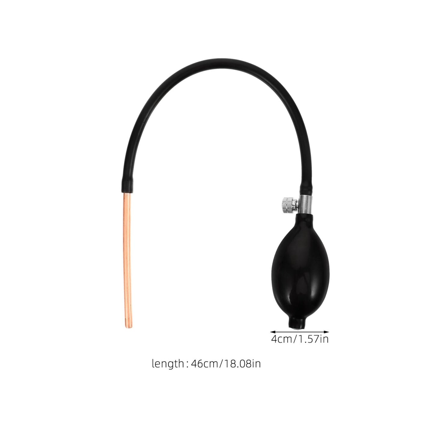 STOBAZA Manual Sugar Blower Pump 18.11 Inch Candy Blowing Tool with Flexible Airbag for Detailed Sugar Art and Candy Sculpting