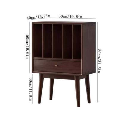 uP9sF2mD DVD Shelf Organizer Vinyl Record Cabinet with Drawers Large Capacity Living Room CD Magazine Storage Rack CD Storage Rack