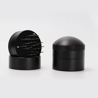 Coffee Needle Distributor, 21 Needles Coffee Cloth Powder Stirrer with Base and Stainless Steel Needle for Cafes and