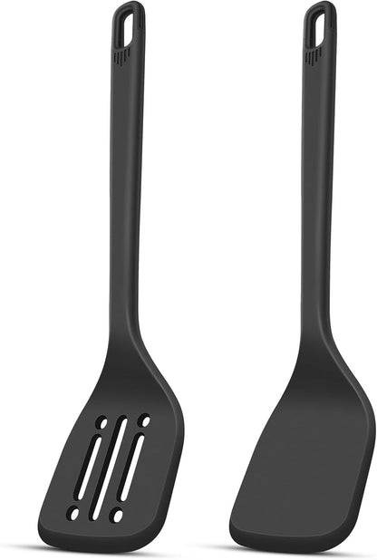 NileHome Silicone Spatula Set, High Heat Resistant BPA-Free Rubber Spatulas with Stainless Steel Handle