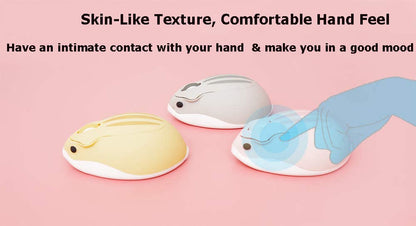 Wireless Mouse Cute Hamster Shape Less Noice Portable Mobile Optical 1200DPI USB Mice Cordless Mouse for PC Laptop Computer Notebook MacBook Kids Girl Boy Men Women Adults School Office Gift (Purple)
