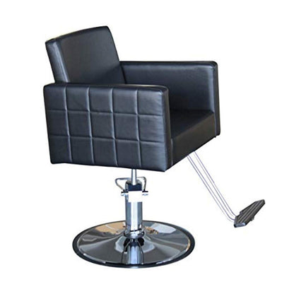 Funnylife Vintage Black Round Base Spa Salon Barber Chair