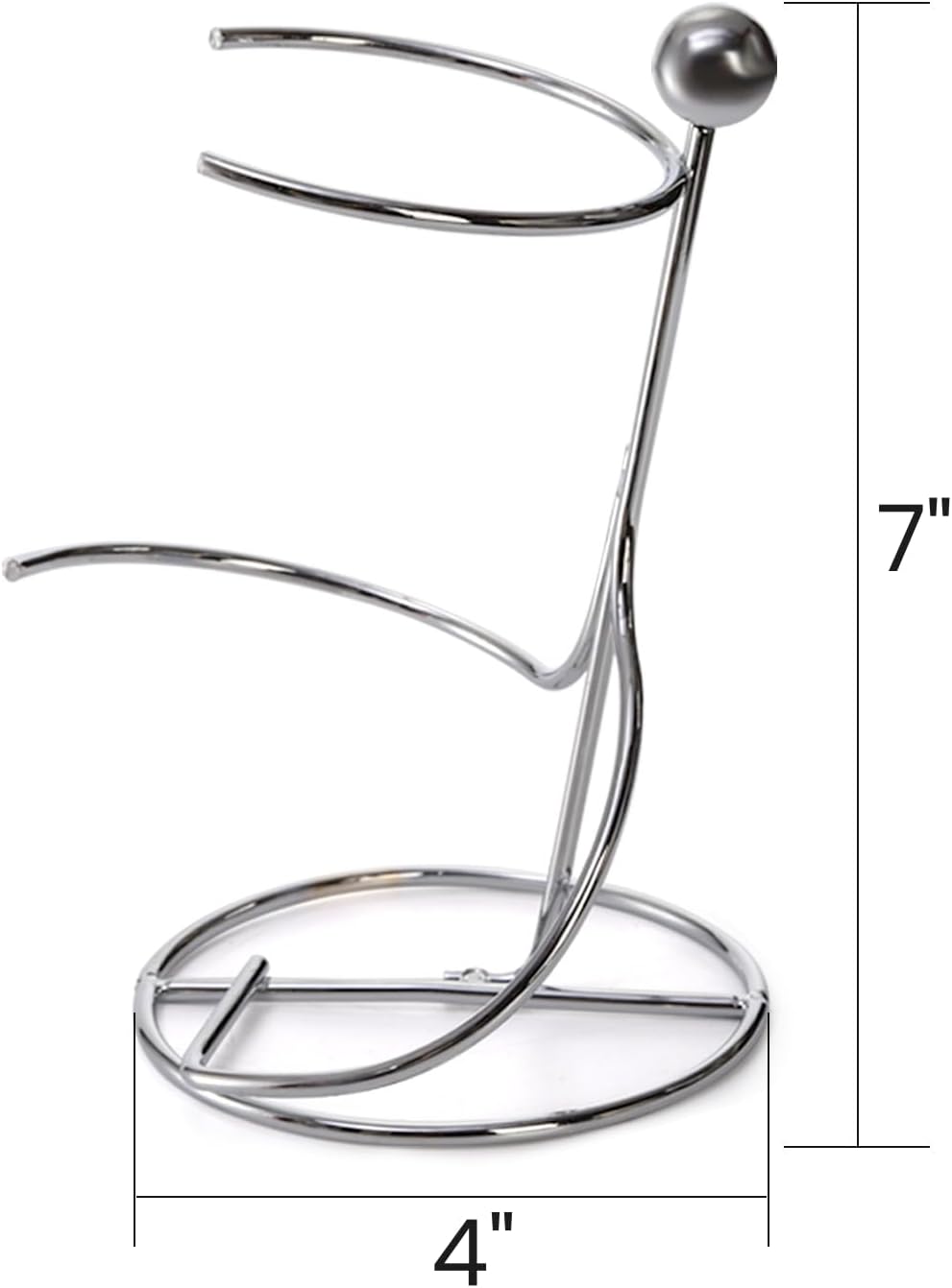 4 Packs Countertop Wine Rack, Silver Metal Small Wine Holder for Cabinet and Pantry Storage