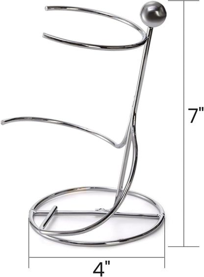 4 Packs Countertop Wine Rack, Silver Metal Small Wine Holder for Cabinet and Pantry Storage