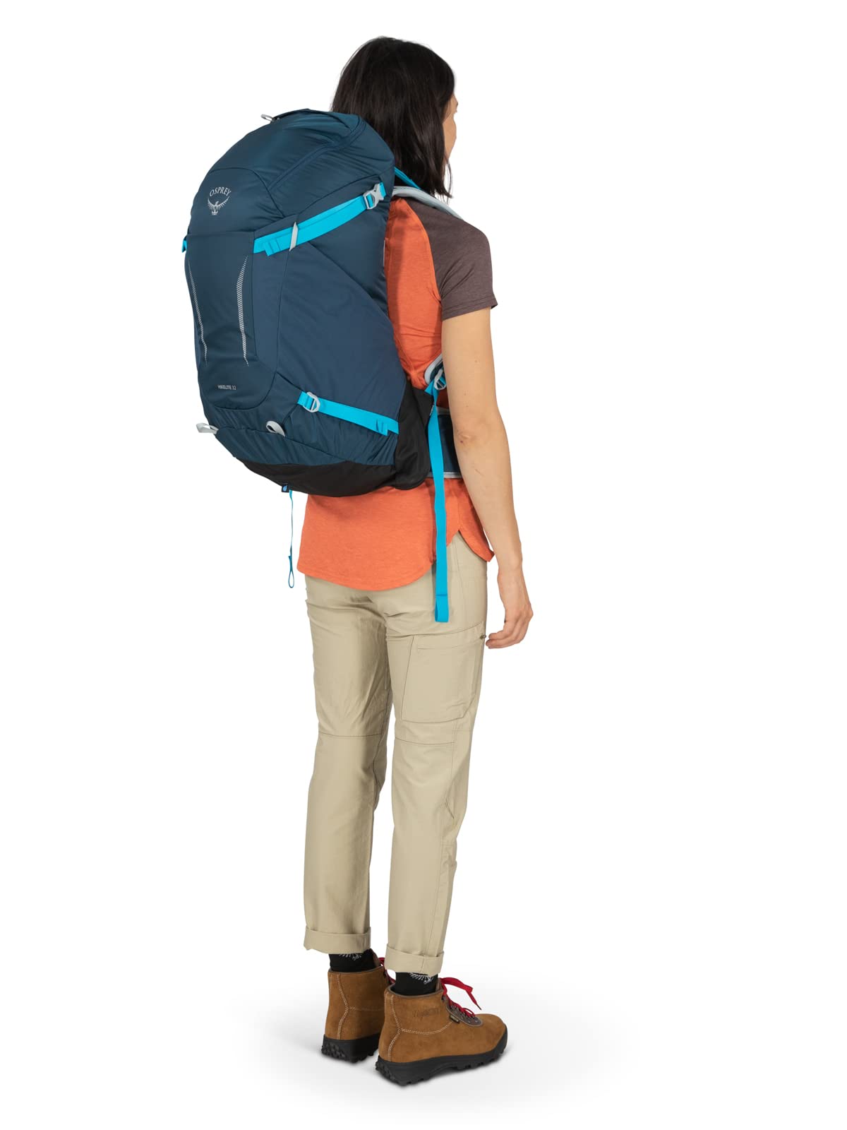 Osprey Hikelite 32L Unisex Hiking Backpack, Tan Concrete, Small/Medium