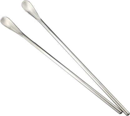 JASHII Matte Long Handle Spoon, Cocktail Mixing Stirring Spoons, 8.6 inch Brushed SUS304 Stainless Steel
