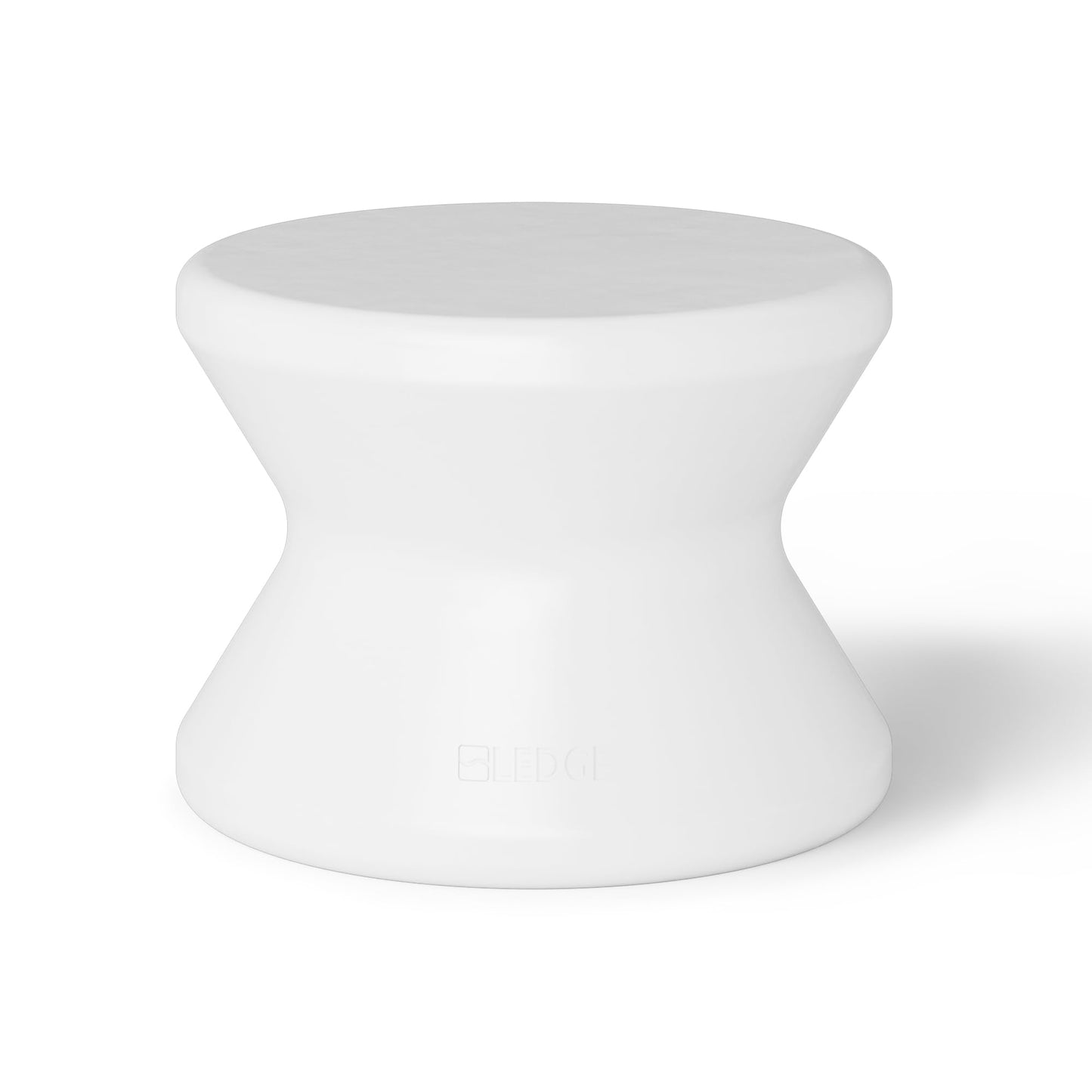 Ledge Lounger Signature Side Table - for Pool Ledges up to 10" inches deep - Indoor -Outdoor All Weather Table for Porch, Patio, Garden, Backyard, Pool and Beach (White)