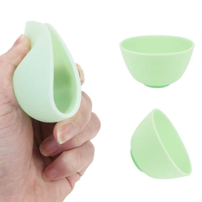 BILLIOTEAM 10 PCS Multi-colorful Silicone Mixing, Prep, Serve, Condiment and Facial Mask Bowls for Skincare, DIY Craft, Resin, and Acrylic Painting