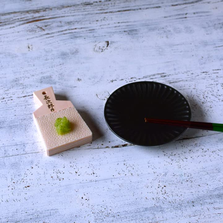 Japanese Traditional Grater for Wasabi and Ginger with Minoyaki Plate Made in Japan (with Minoyaki small plate, Black plate & Grater small size)
