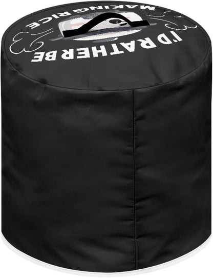 I'd Rather Be Making Rice Pressure Cooker Cover, Round Dust Cover with Funny Designs for Kitchen