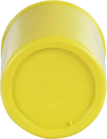 Calypso Basics 5 Piece Kitchen Utensil Holder with Heat Resistant Spoon, Slotted Spoon, Ladle, Spatula, BPA Free, Lemon