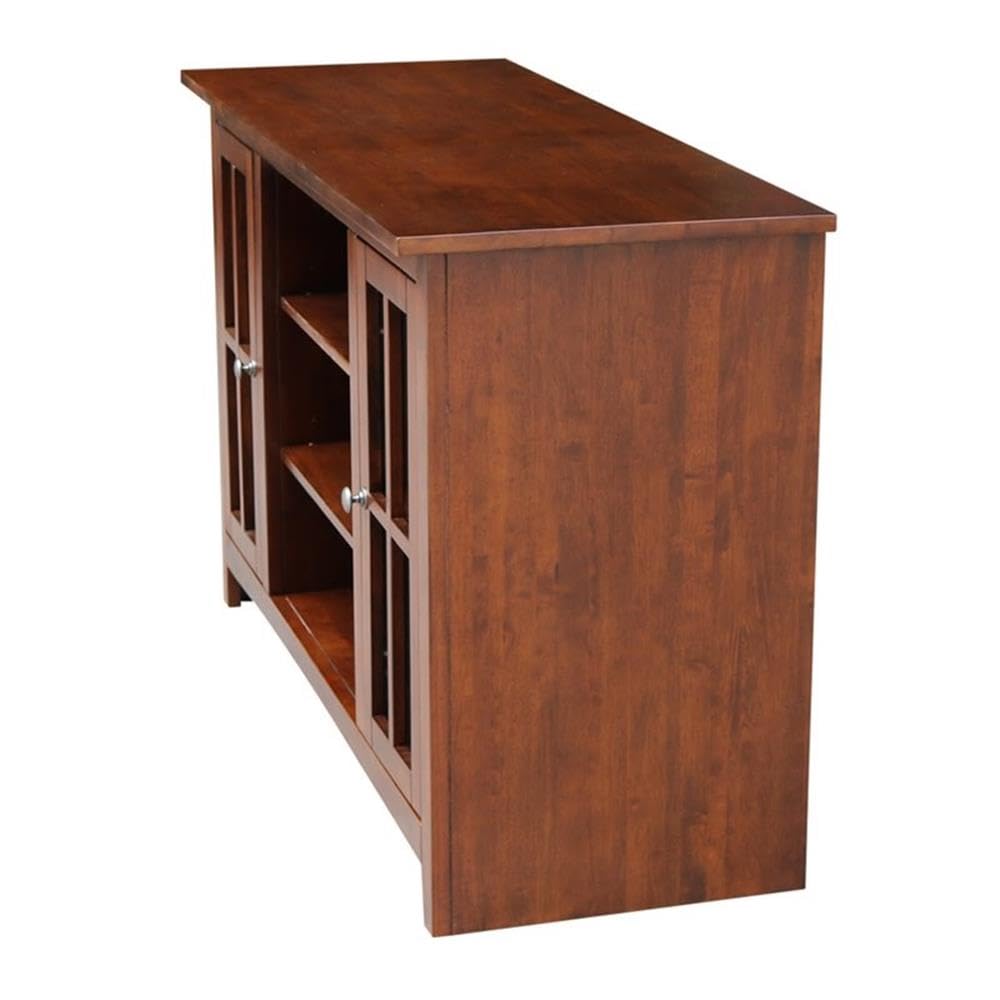 International Concepts Entertainment 48" TV Stand with 2 Doors in Brown
