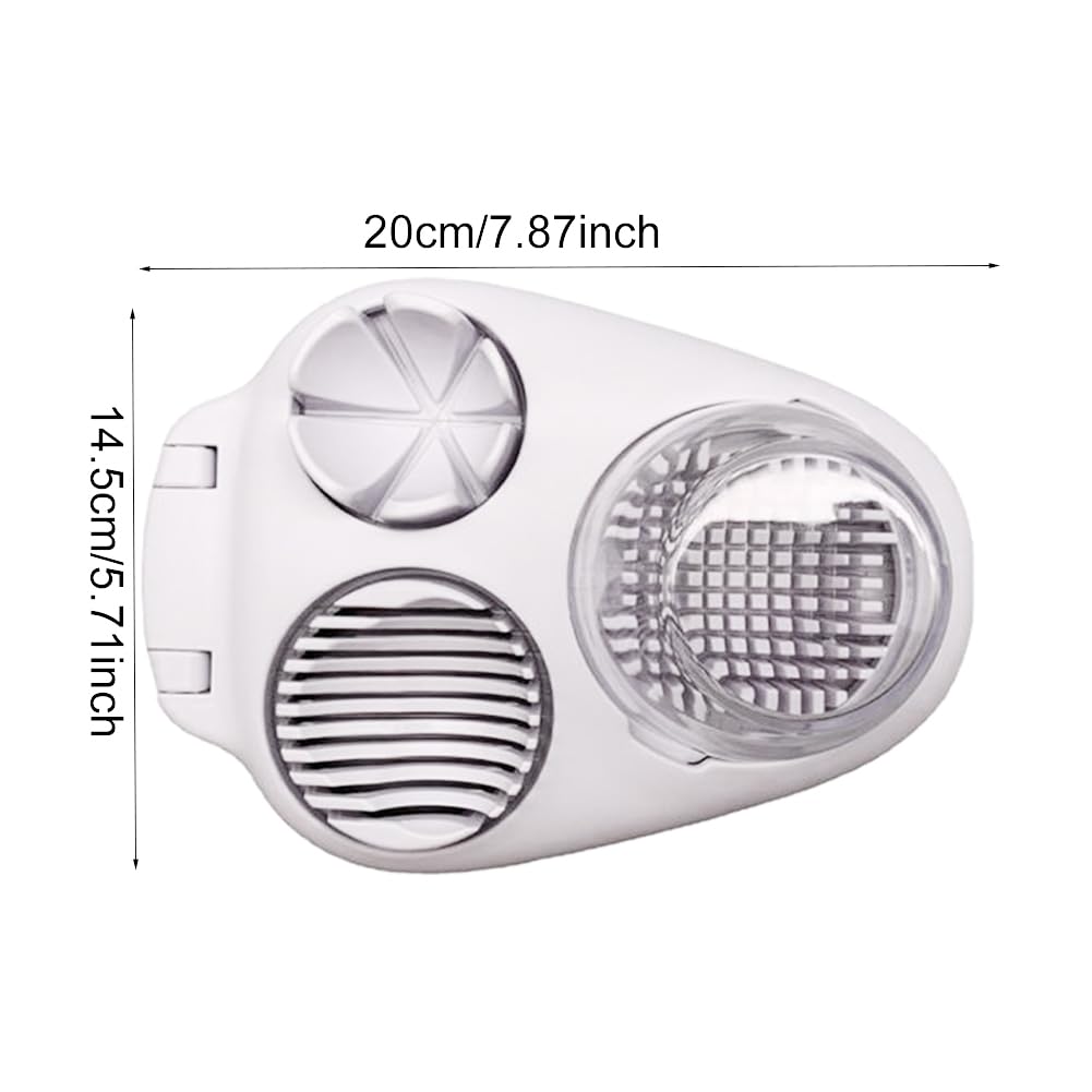 3 in 1 Boiled Egg Slicer, Manual Egg Slicer for Hard Boiled Eggs, 3 Slice Modes Chopper Cutter Stainless Steel Dicer, Kitchen Gadget for Butter Strawberry Tomato, Labor Saving