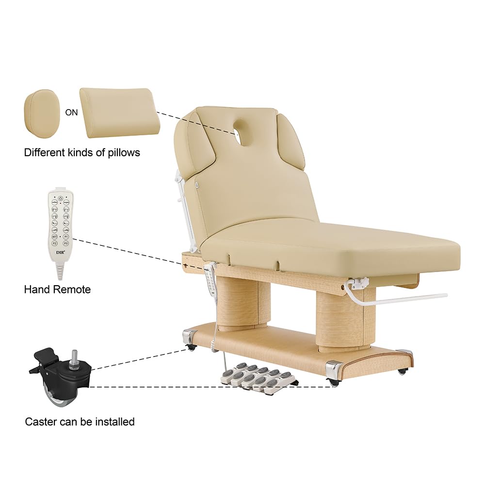 Dir Medical Spa Wellness Bed Full Electrical Beauty Spa Massage Bed with Extra Thick Padding LUXI