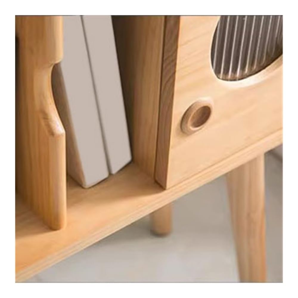 YGwnjqr Cd Rack Multi-Functional Wooden Vinyl Record Cabinet Cd Albums Storage Rack Bookcase,