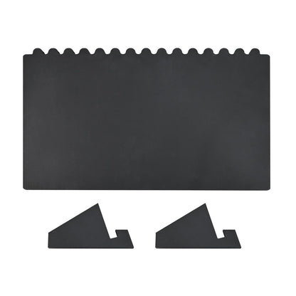 MOOCA Portable Wooden Plank Necklace Jewelry Stand for 15 Necklaces, Wood Plank Storage Holder, Jewelry Display Stand, Black Color