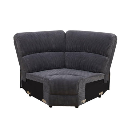 UOCFYK Reclining Sectional Sofa Set, L Shaped Recliner Couch with Cup Holder and Storage Console for Home Theater & Living Room, Dark Gray