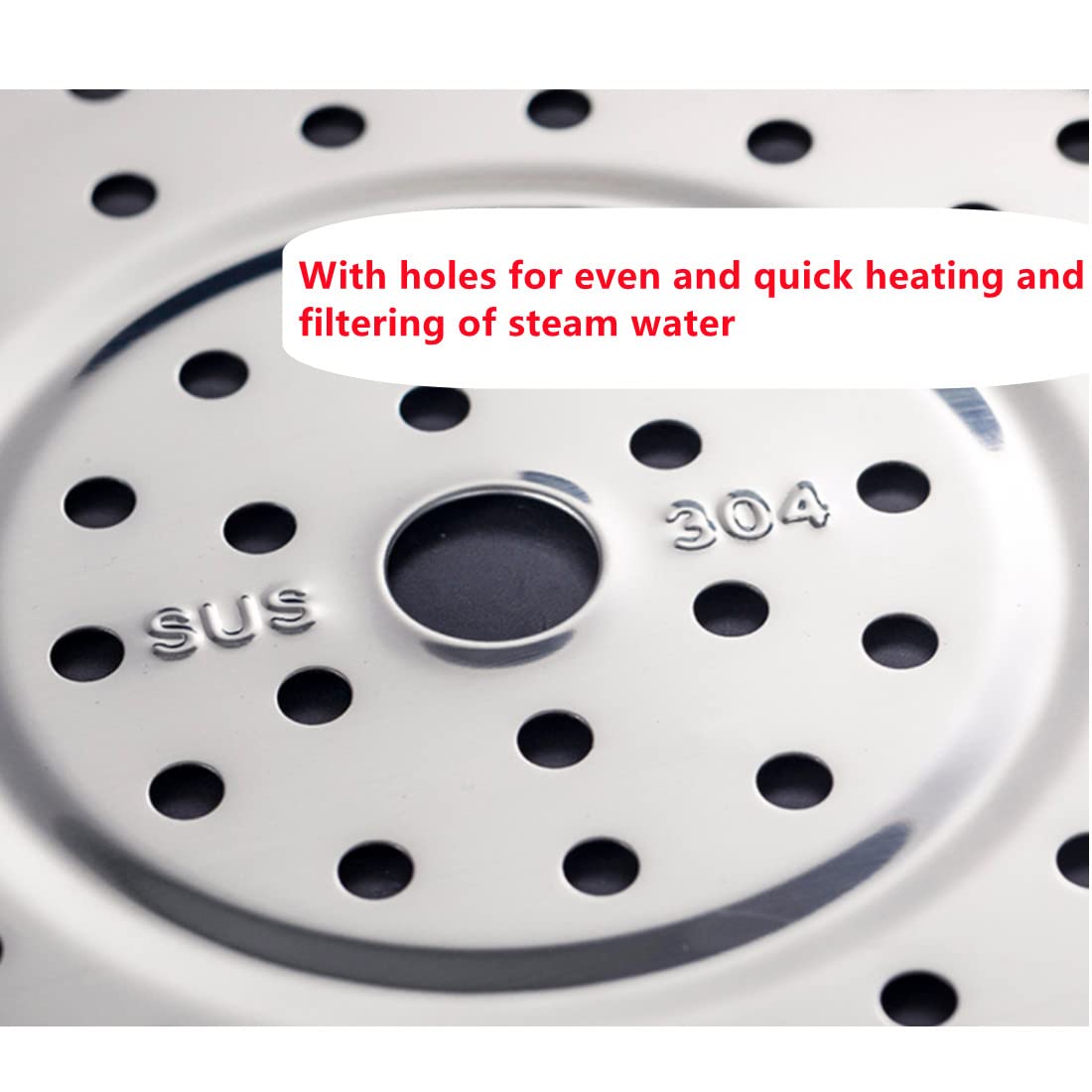 Round Stainless Steel Steamer Rack, Thicken 7.7" 8.5" 9.3" 10" Inch Diameter Canner Steaming Rack Stand Cooking Ware Food Vegetable Steam Tray for Pressure Cooker Pot (4 Pack)