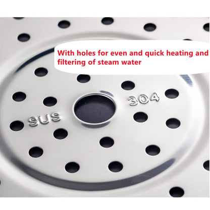 Round Stainless Steel Steamer Rack, Thicken 7.7" 8.5" 9.3" 10" Inch Diameter Canner Steaming Rack Stand Cooking Ware Food Vegetable Steam Tray for Pressure Cooker Pot (4 Pack)