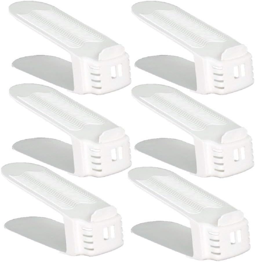 Shoe Slotz 6-Pack Ivory - Space-Saving Shoe Storage Solution