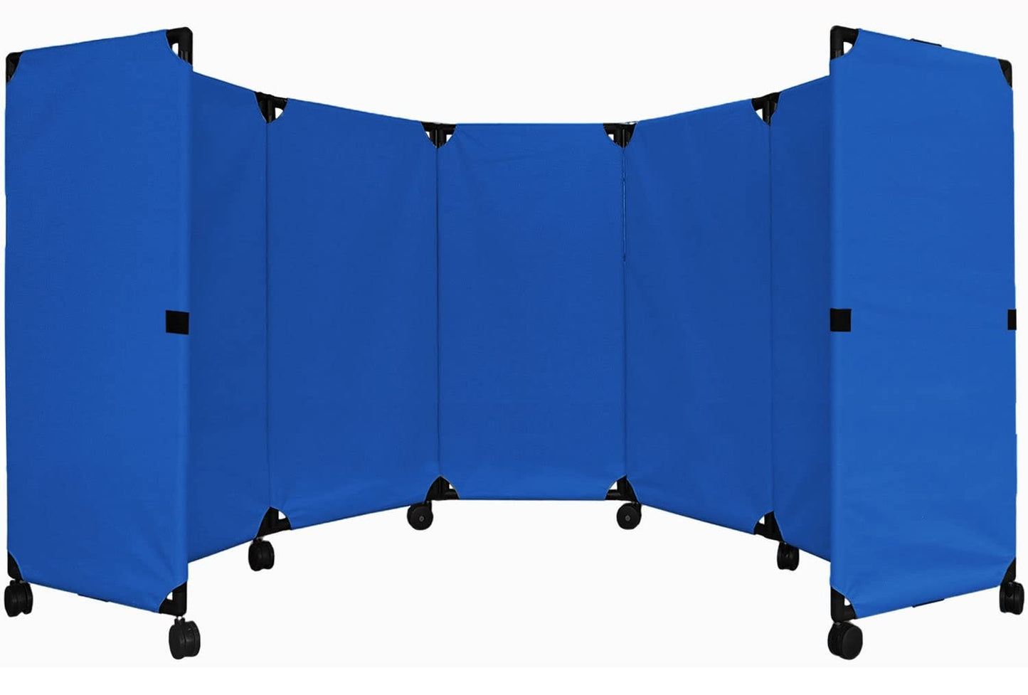 Versare MP10S Portable Folding Wall Partition | Economical 5 Panel Design | Portable Room Divider On Wheels | Adjustable, Freestanding Setup | Multiple Widths