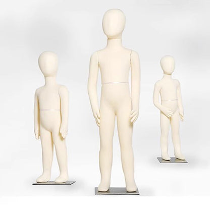 Child Mannequin Full Body Dress Form with Square Base - Detachable Sewing Dummy for Boutique Display, Ideal for 6-Year-Olds Clothing Fittings & Retail Showcases, Perfect for Tailors and Desi