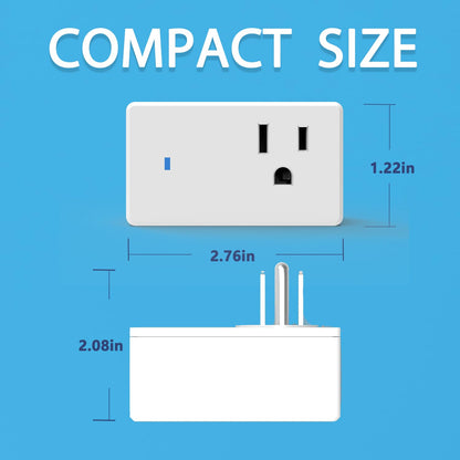 YNF Smart Plug, Simple Setup with One Voice Command, Works with Alexa Only, Remote Control with Timer Function, Bluetooth Mesh Outlet, Alexa Echo Required （2 Pack）