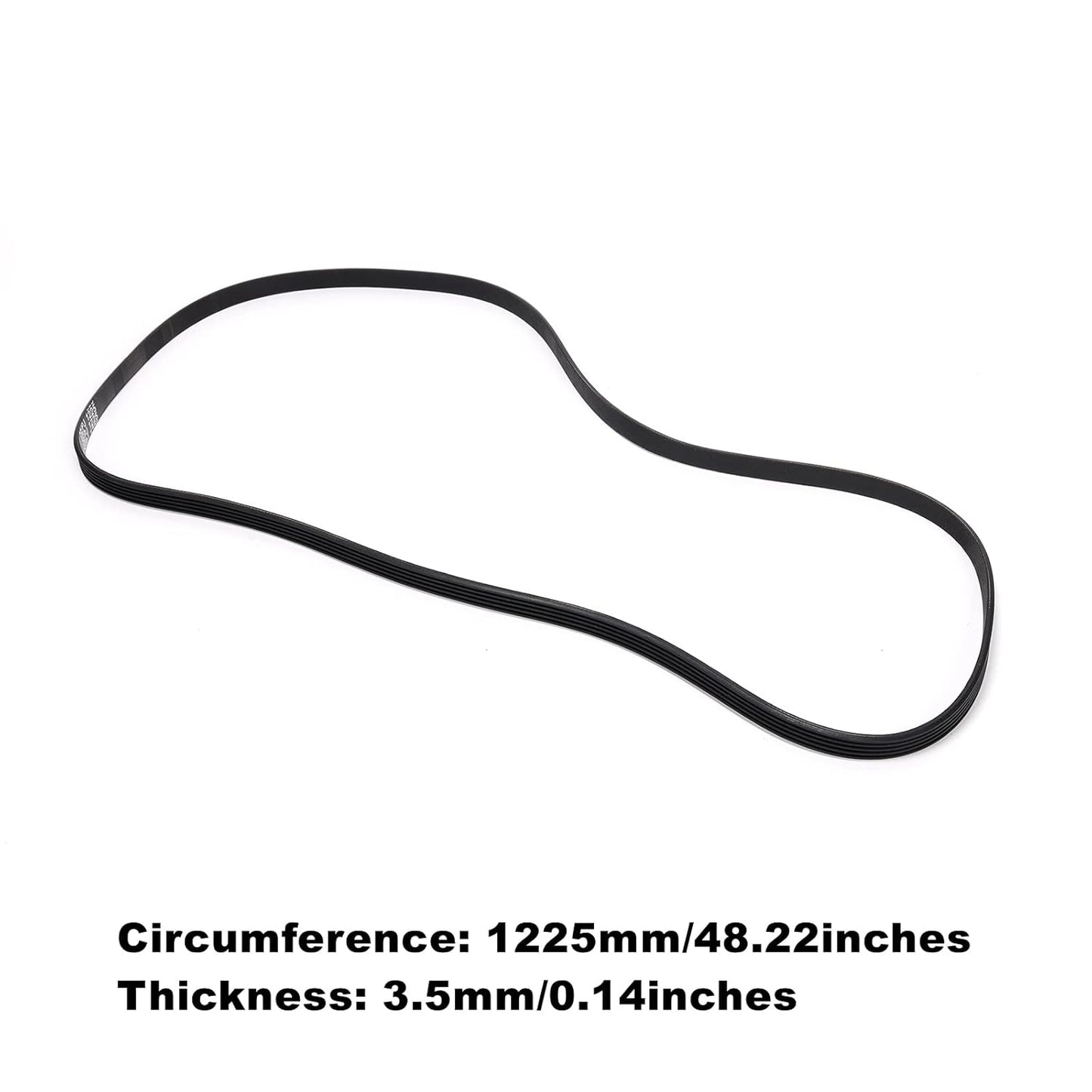 Washing Machine Rubber Drive Belt 5EPJ1225, Compatible with Hoover Candy Washing Machines