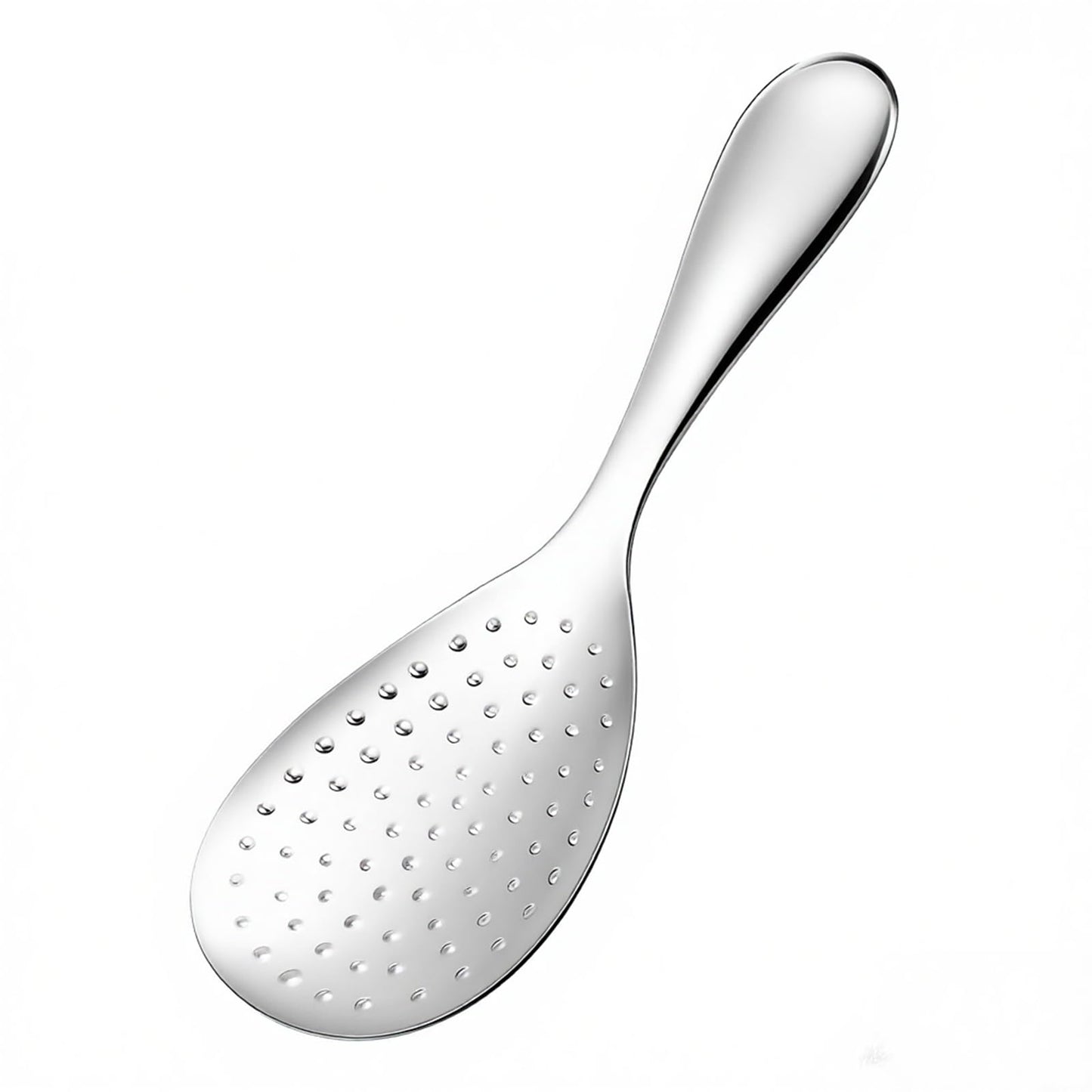 304 Stainless Steel Rice Paddle Spoon Spatula, 8-inch Long Non Stick Mirror Finish Stand-Up Design for Rice Mashed Potato Salads, Apply for Kitchen Home Restaurant Serving