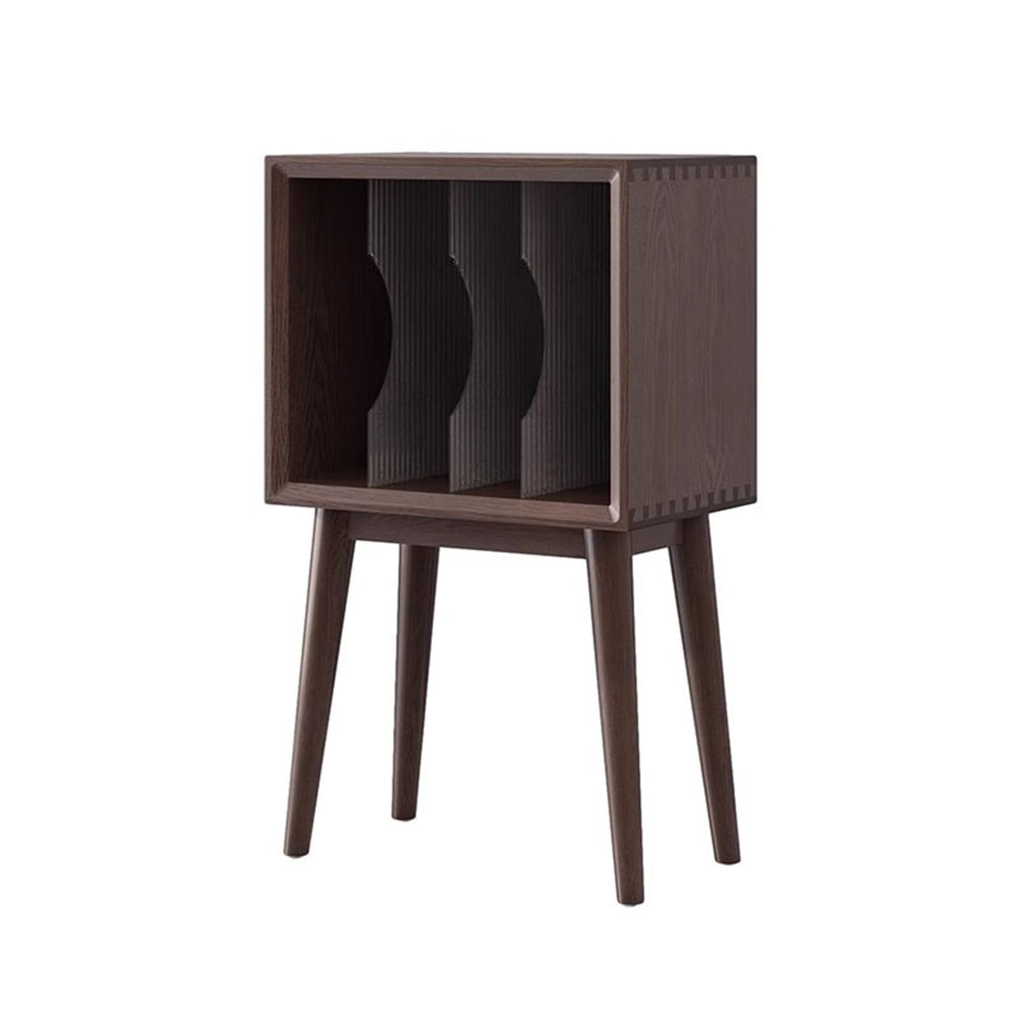 XJOYSL7921 DVD Storage Storage Rack Home Wooden Vinyl Record Storage Cabinet with Legs Display Rack for Albums Books Magazines CD Rack Tower