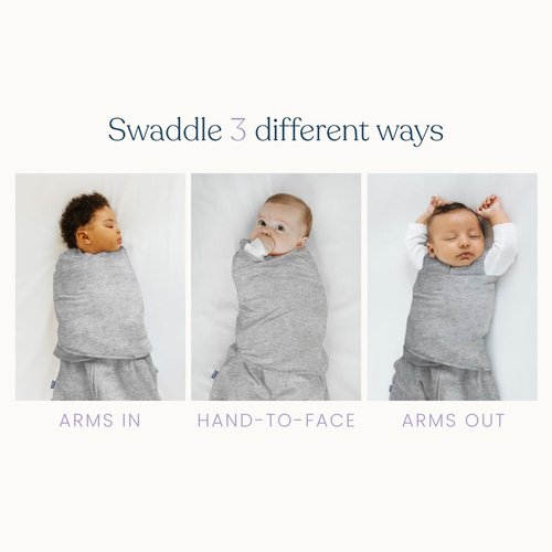 HALO 100% Cotton Sleepsack Swaddle - 3-Way Adjustable Wearable Blanket, Blush Watercolor Rose, Small (3-6 Months)