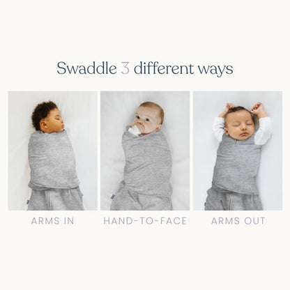 HALO 100% Cotton Sleepsack Swaddle - 3-Way Adjustable Wearable Blanket, TOG 1.5, Campsite, Newborn (0-3 Months)
