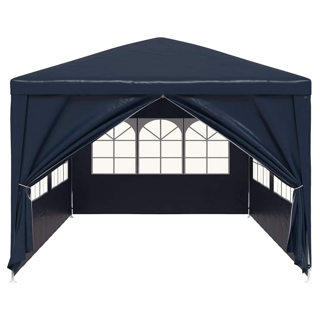 Xhnifbn 10x20 FT Blue Party Tent Heavy Duty Steel Frame UV-Resistant PE Canopy Gazebo for Backyard Wedding Outdoor Events with Windows & Zip Door, Easy Setup