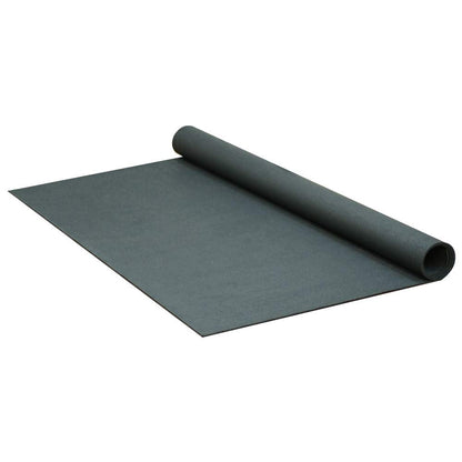 Rubber-Cal ReUz Rubber Flooring Rolls - 3mm x 48" x 30ft - Black