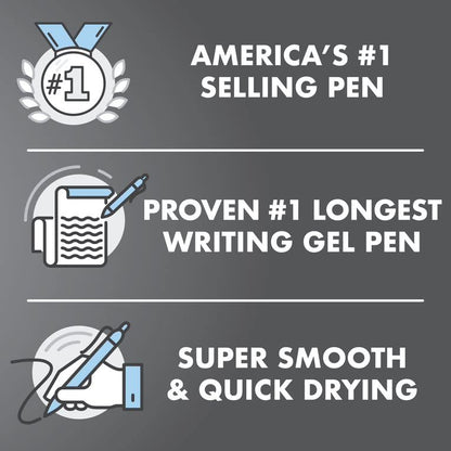 Pilot G2 Premium Gel Roller Pens 0.7, Fine Point Smooth Writing Pens Black, Pack of 20
