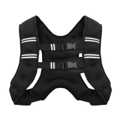 Weighted Vest with Reflective Strips, 8lb /12lb/15lb/20lb/25lb/30lb for Fitness Training Workout, Strength Training, Running, Muscle Building, Weight Loss, Weightlifting (20lb)