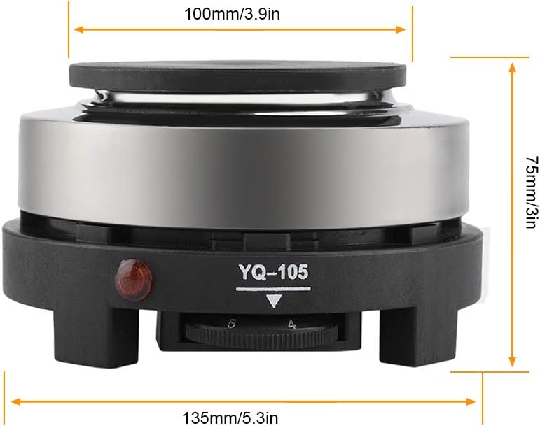 Mini Stove, Portable US Plug 110V 500W Electric Mini Stove Hot Plate, Multifunction Home Heater (5.3x3.9x3inch)