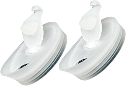 HOMSFOU 2pcs Glass Water Pitcher Lids, Replaceable Plastic Lids for Tea, Juice, and Water Carafes