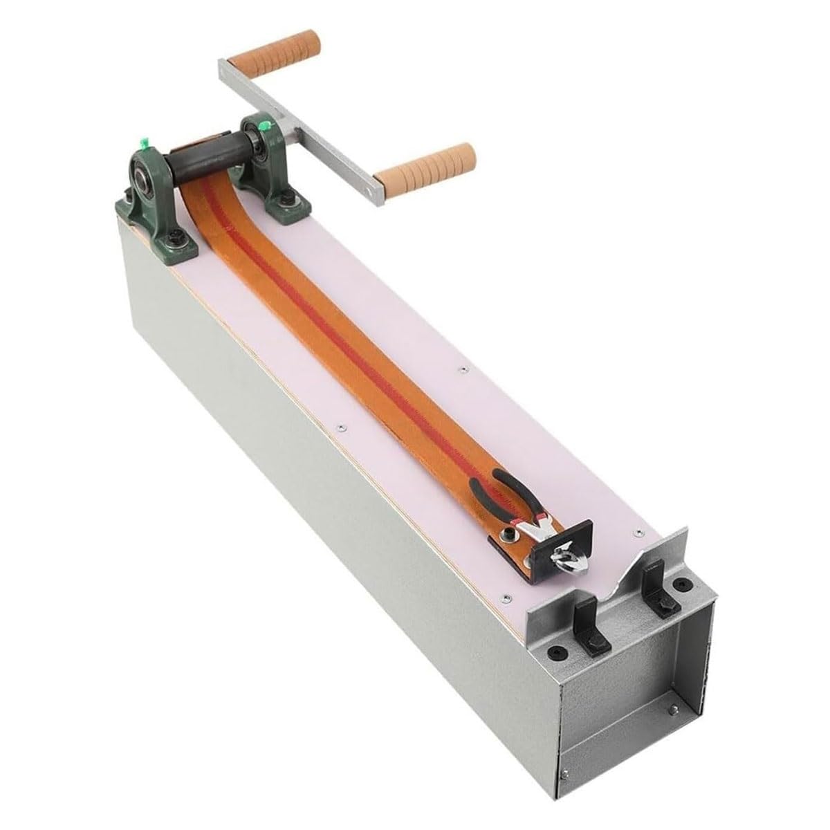 Zocxielr Manual Wire Drawing Bench,Jewelry Wire Pulling Machine with Steel Frame and Leather Belt,Compact Jewelry Craft Tool