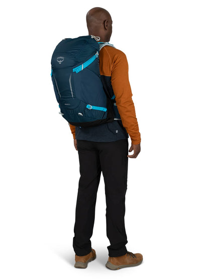 Osprey Hikelite 32L Unisex Hiking Backpack, Tan Concrete, Small/Medium