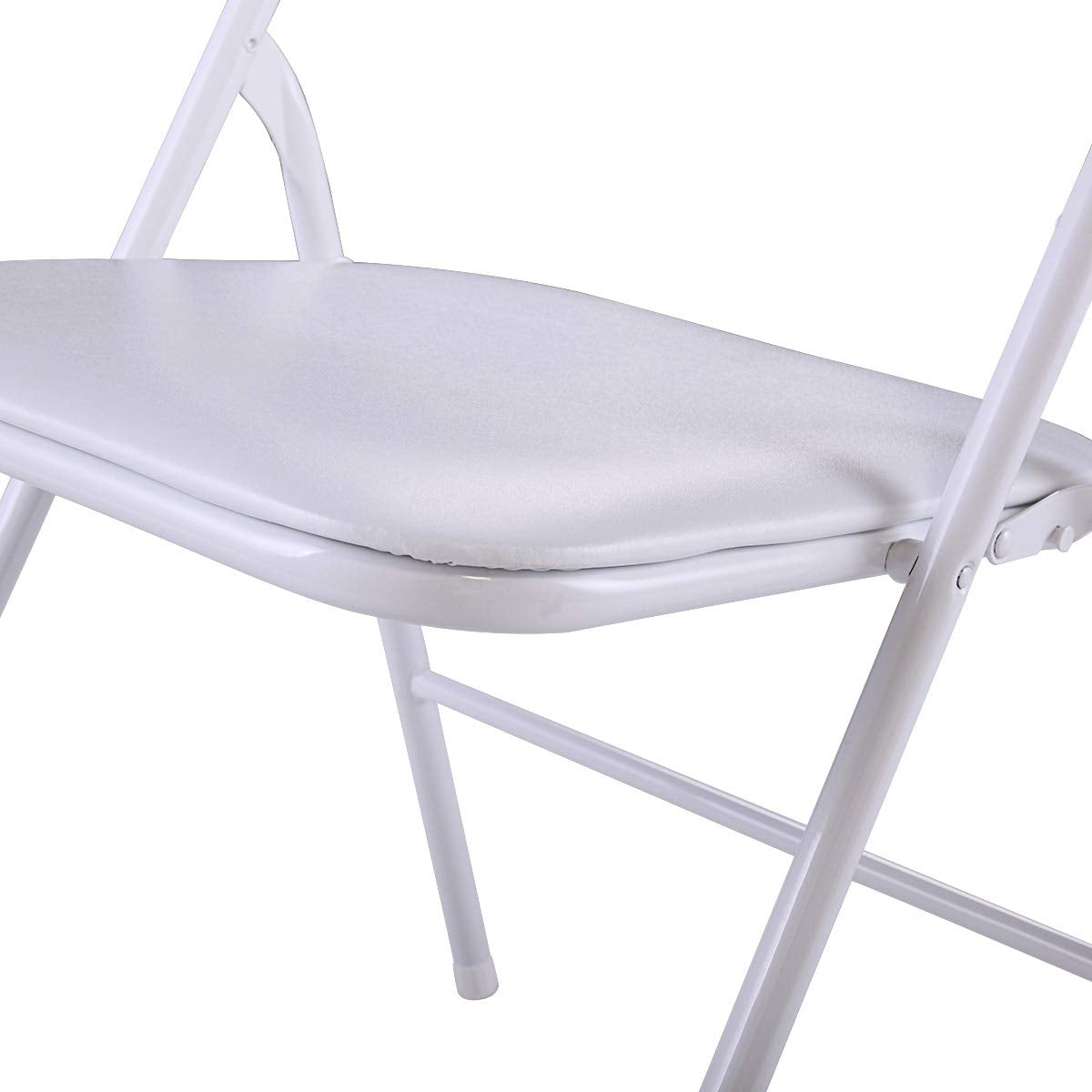 thegreatshopman 10-Pack Commercial Folding Plastic Chair for Home Office Wedding Party Outdoor Indoor, 300LBS Capacity, White