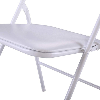 thegreatshopman 10-Pack Commercial Folding Plastic Chair for Home Office Wedding Party Outdoor Indoor, 300LBS Capacity, White